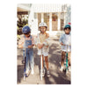 Trottinette enfant 2 roues blanche Banwood avec panier en osier – design rétro et robuste