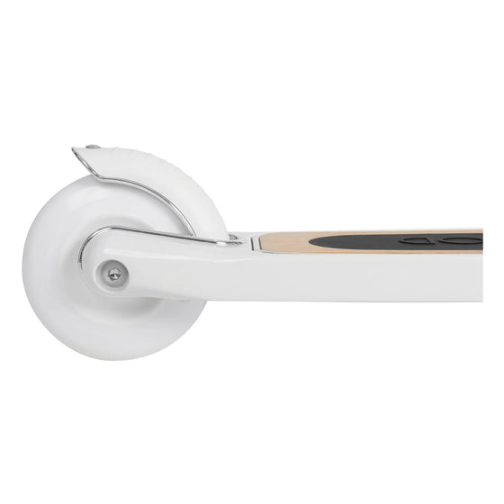 Trottinette enfant 2 roues blanche Banwood avec panier en osier – design rétro et robuste