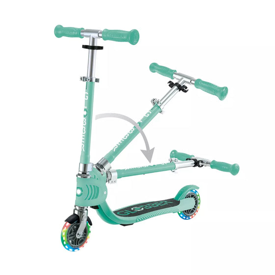 Trottinette 2 roues lumineuses Globber Junior Menthe