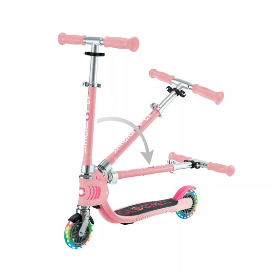 Trottinette 2 roues lumineuses Globber Junior Rose