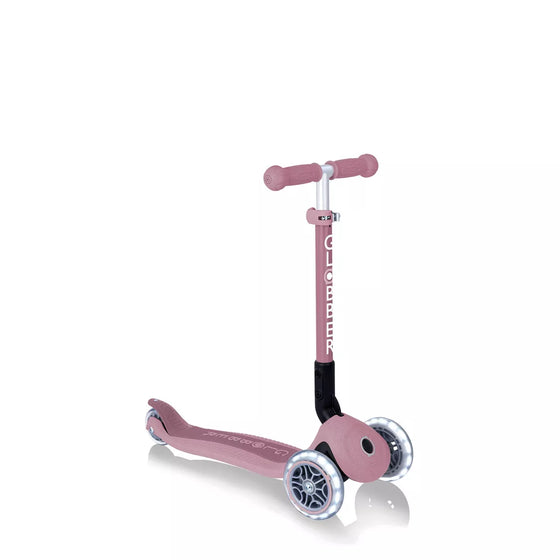 Trottinette 3 roues lumineuses rose framboise Globber