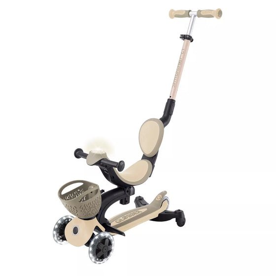 Trottinette évolutive Go Up - Baby lights 360° - Taupe - Globber