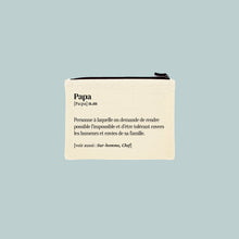  Trousse coton avec impression "Définition Papa" humoristique – Family Impact Stories