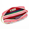 Trousse Hello Hossy Happiness Flore avec imprimé coloré et double fermeture zippée
