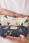 Trousse matelassée Opal Cerisier Fleur de Vanille Apaches Collections imprimé oiseaux