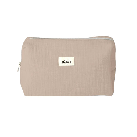Trousse de toilette effet lin beige - Bebel