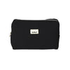 Trousse de toilette effet lin noir en gaze de coton - Bebel