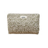 Trousse de toilette Bebel motif léopard kaki en coton Oeko-Tex