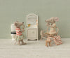 trousse toilette souris Maileg rayée terracotta accessoires miniature poupée enfant