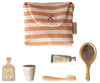 trousse toilette souris Maileg rayée terracotta accessoires miniature poupée enfant