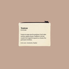  Trousse écrue avec définition humoristique Tonton – Family Impact Stories