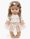 Tutu court Alicia beige avec nouettes pour poupées Gordis – Minikane