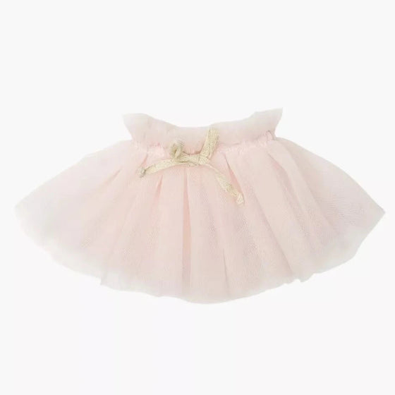 Tutu court Alicia à nouettes rose Minikane – jupe en tulle pour poupée Gordis 34 cm