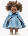 Robe tutu Rosanna bleu cobalt à manches courtes pour poupées Gordis – Minikane