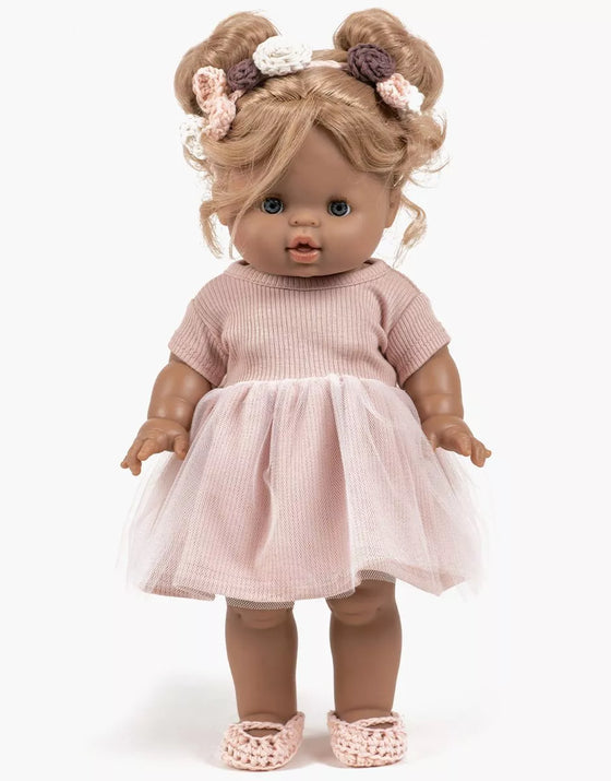 Robe tutu Rosanna rose pâle pour poupée Gordis – Minikane