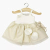 Robe tutu Rosella Milk Doré Minikane avec chaussons assortis pour poupée 34 cm
