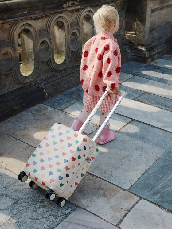 Valise cabine enfants Bon Cœur coloré Konges Slojd - bagage rigide à roulettes