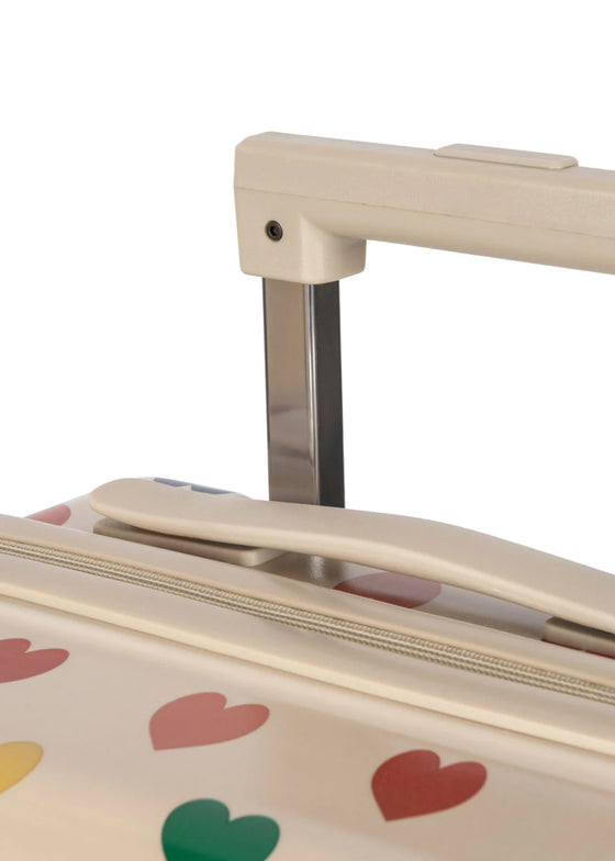 Valise cabine enfants Bon Cœur coloré Konges Slojd - bagage rigide à roulettes