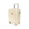 Valise cabine enfant Konges Sløjd motif Cerises Navy Dot avec roulettes, poignée télescopique et serrure TSA