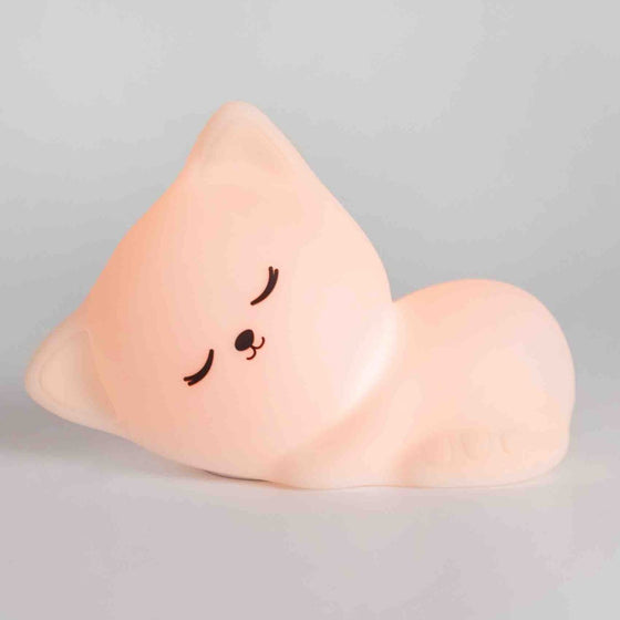 Veilleuse Chat Endormi Little L – lampe veilleuse LED avec télécommande pour enfant