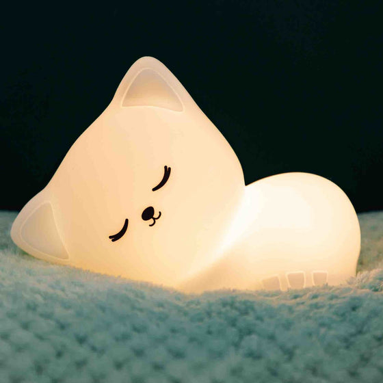 Veilleuse Chat Endormi Little L – lampe veilleuse LED avec télécommande pour enfant