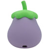 Veilleuse rechargeable aubergine violette avec chapeau vert – Mary’s