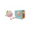 Veilleuse rechargeable pêche rose avec feuille verte – Mary’s
