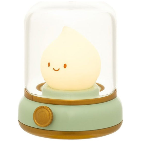 Veilleuse rechargeable verte en forme de petite flamme – Mary’s