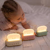 Veilleuse rechargeable toaster jaune avec tranche de pain lumineuse – Mary’s