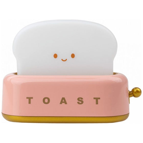 Veilleuse rechargeable toaster rose avec tranche de pain lumineuse – Mary’s