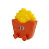 Veilleuse rechargeable en forme de frites jaune et rouge avec visage mignon pour chambre enfant