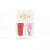 Vernis enfant Aquabelles Souhaits de Cerise Mrs Ertha rouge et paillettes roses