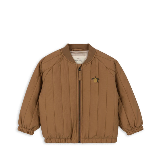 Veste bomber pour enfant, Tabbaco Brown Lemon Konges Slojd. 