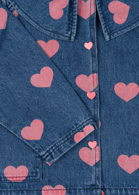 Chemise en jean Magot, Bon coeur Pink, Konges Slojd.