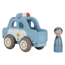  Voiture de police en bois Little Dutch avec figurine – jouet d’imitation