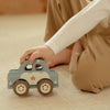 Voiture de police en bois Little Dutch avec figurine – jouet d’imitation