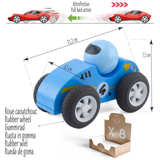 Voiture en bois à rétrofriction Ulysse