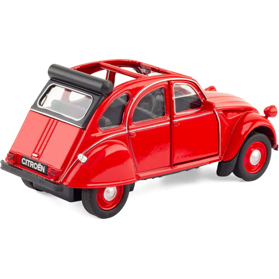 Voiture miniature Citroën 2CV rouge Ulysse