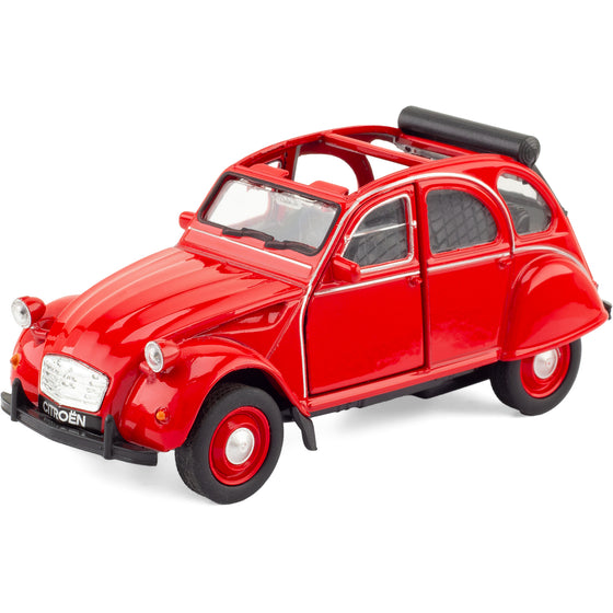Voiture miniature Citroën 2CV rouge Ulysse