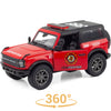 Voiture miniature Ford Bronco pompier rouge ou police grise Ulysse