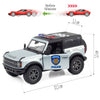 Voiture miniature Ford Bronco pompier rouge ou police grise Ulysse