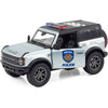 Voiture miniature Ford Bronco pompier rouge ou police grise Ulysse