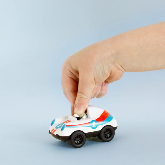 Voiture Presto Racers Ace blanche pour enfant - Tiger Tribe