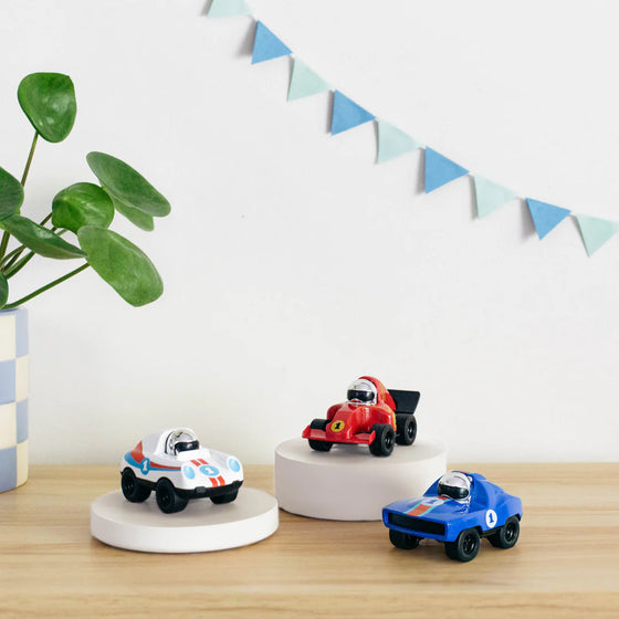 Voiture Presto Racers Ace blanche pour enfant - Tiger Tribe