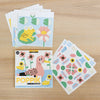 Mes premiers stickers - 6 cartes + 96 gommettes (2 ans et +) - Océan - Poppik