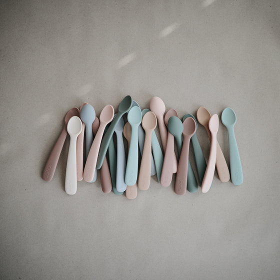 Lot de 2 cuillères Blush / Shifting sand - Mushie