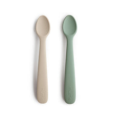  Lot de 2 cuillères Cambridge blue / Shifting sand - Mushie