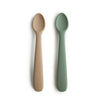 Lot de 2 cuillères Cambridge blue / Shifting sand - Mushie