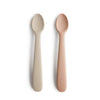 Lot de 2 cuillères Cambridge blue / Shifting sand - Mushie