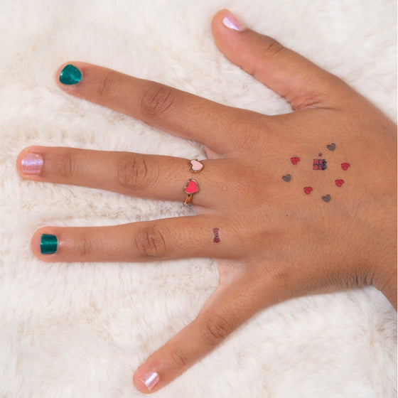 Bague pour enfant - Double coeur - Rosajou